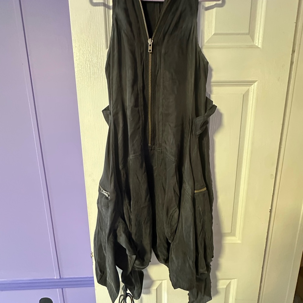 2000s All Saints Spital Fields Suede Dress